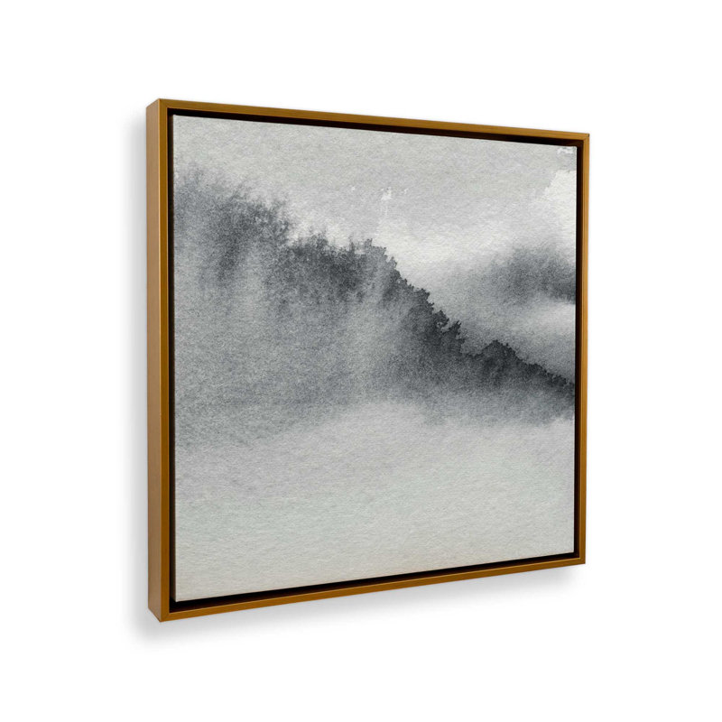 «Whispering Woods V2» sur toile, Cadre doré poli, H 16,75 po x l 16,75 po x P 1,75 po