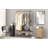 Aarjav 37.4'' Rolling Wall Mounted Clothes Rack