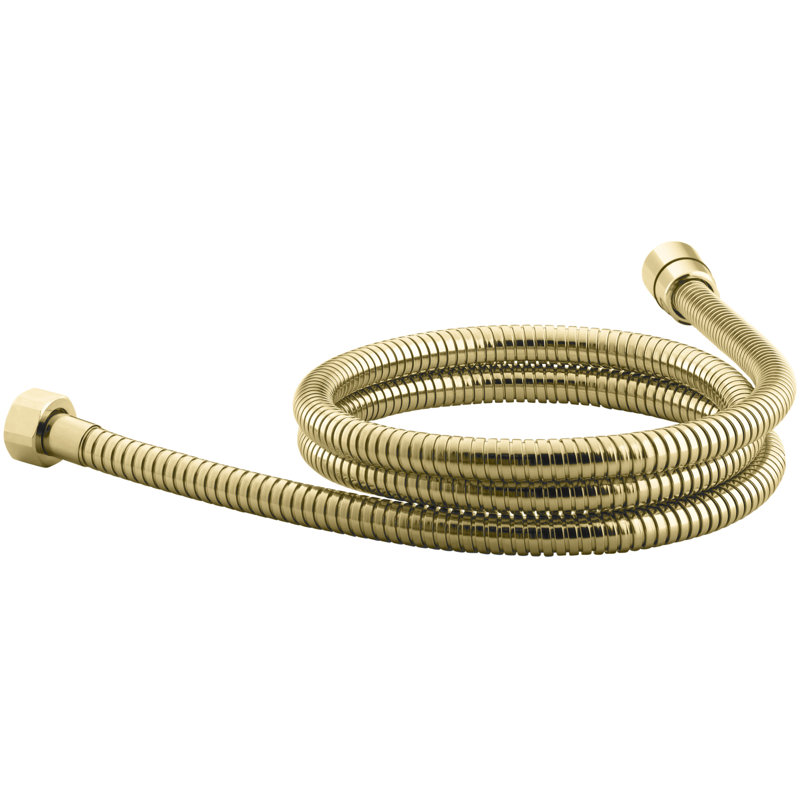 Mastershower 72" Metal Shower Hose, Vibrant Polished Brass