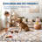 Floral Machine Washable Rugs for Living Room Non-Slip Farmhouse Accent Rug  Foldable Thin Indoor Carpet Stain-Resistant Modern Floor Mats for Bedroom, Nursery, Dining Room-1653891545
