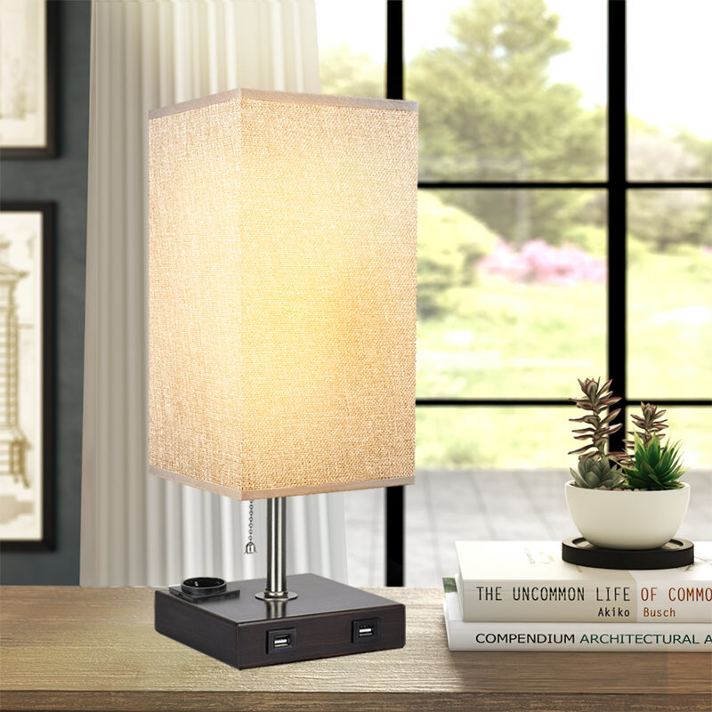 Lampe de table 13,97 "grise / noire