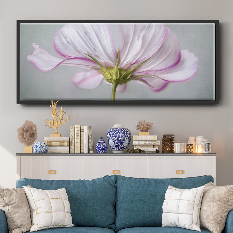 Textured Floral- Framed Canvas