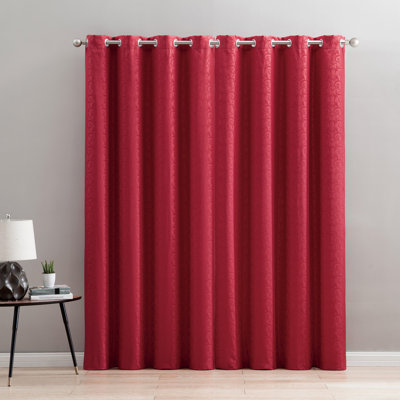 Panneau de rideau thermique à oeillets Samantha Bourgogne, 54 po x 90 po