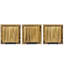 3 présentoirs muraux en bois 3 pièces