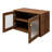 Larder Two-Tier Countertop Spice Rack Organizer with Glass Doors and Shelves