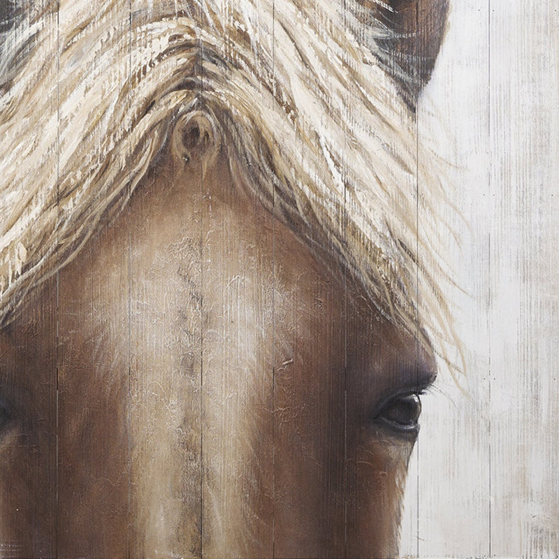 «Horse Fringe», art mural non encadré