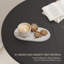 Petite table de salle à manger 31,5 pouces pour 2 personnes, table de cuisine ronde de style campagnard noir, base à piédestal ondulé, table de salle à manger encastrée encombrante pour appartement, coin repas, salle à manger-1521835585