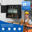 Armoire murale de rangement en métal 29,5 po de largeur - 2 portes, facile à installer-1042427454