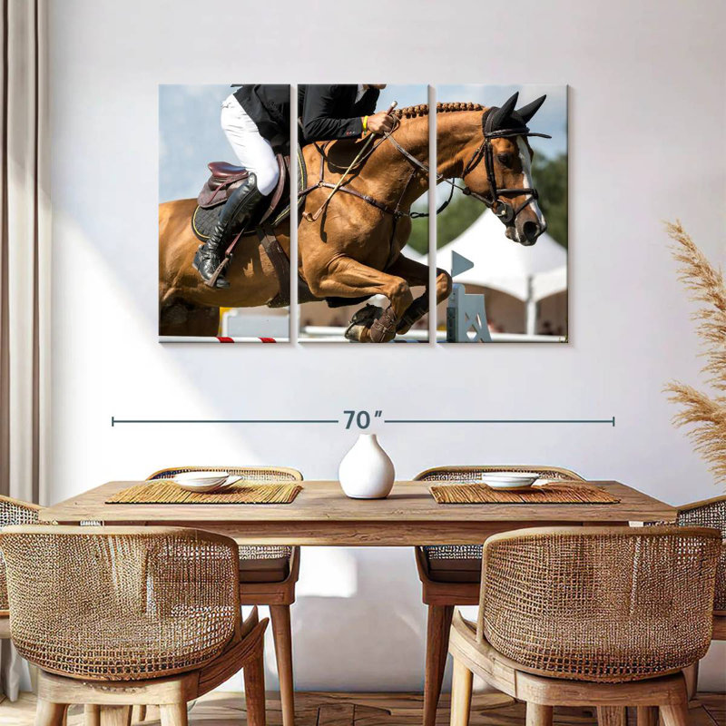 Sireci Equestrian Jumping Show, 36" H x 57" W