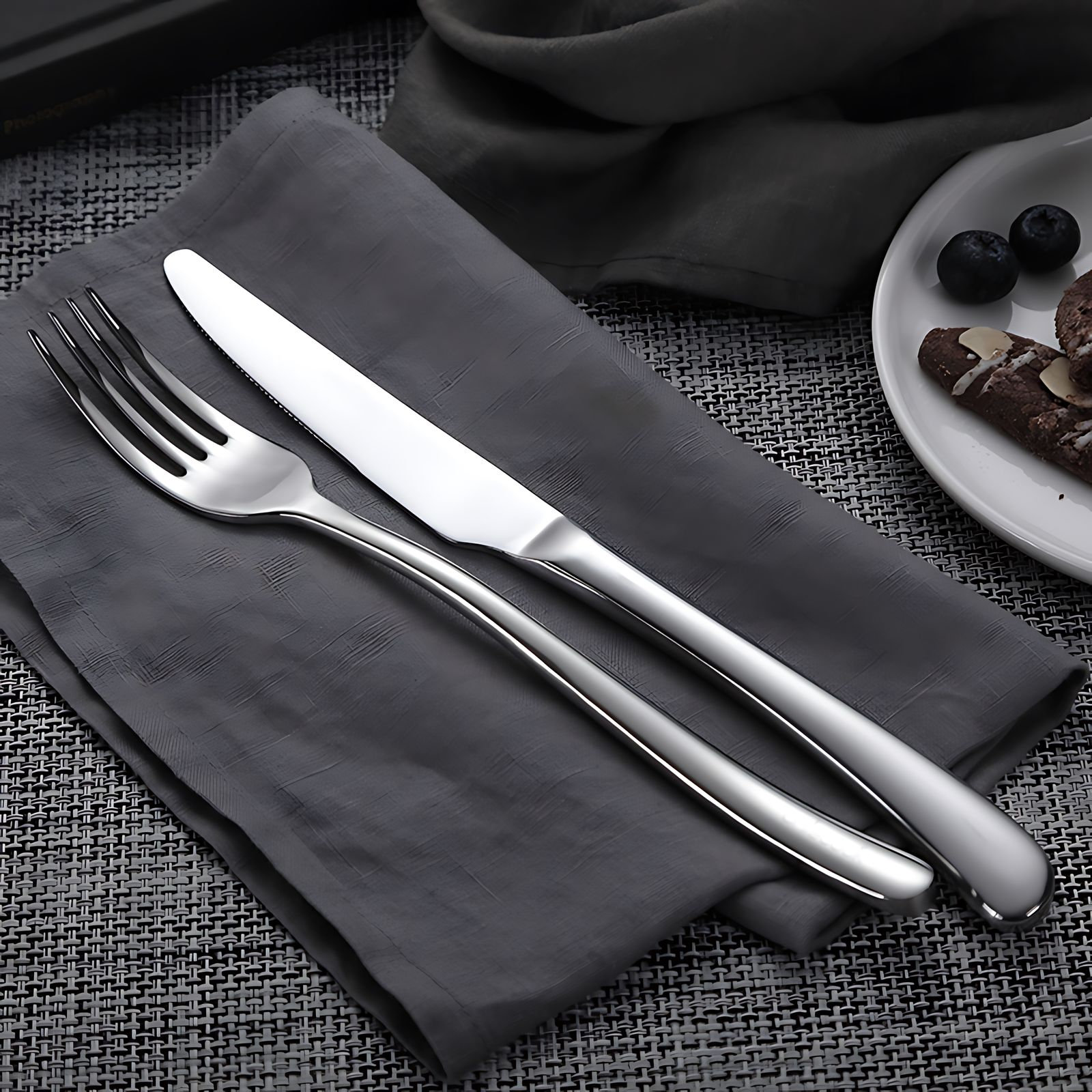 Wrought Studio Premium Stainless Steel Steak Knife And Fork Set