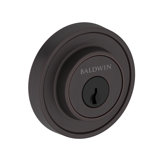 Recessed Round Deadbolt Single Cylinder Deadbolt in Matte Black