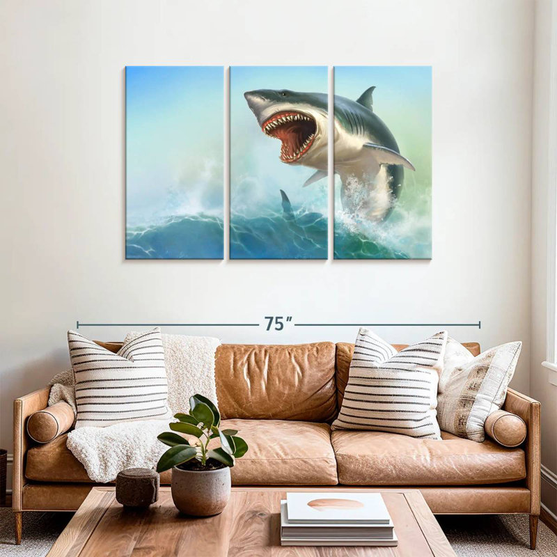Scary Shark, 36" H x 57" W
