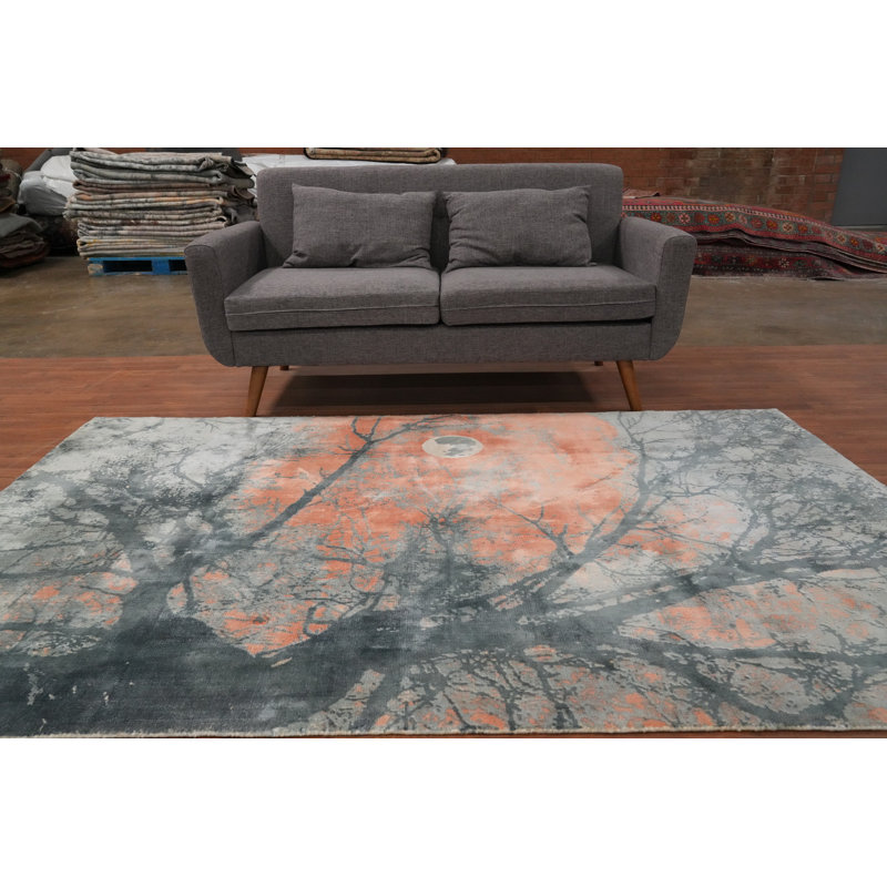 Tapis abstrait au clair de lune 5 x 8