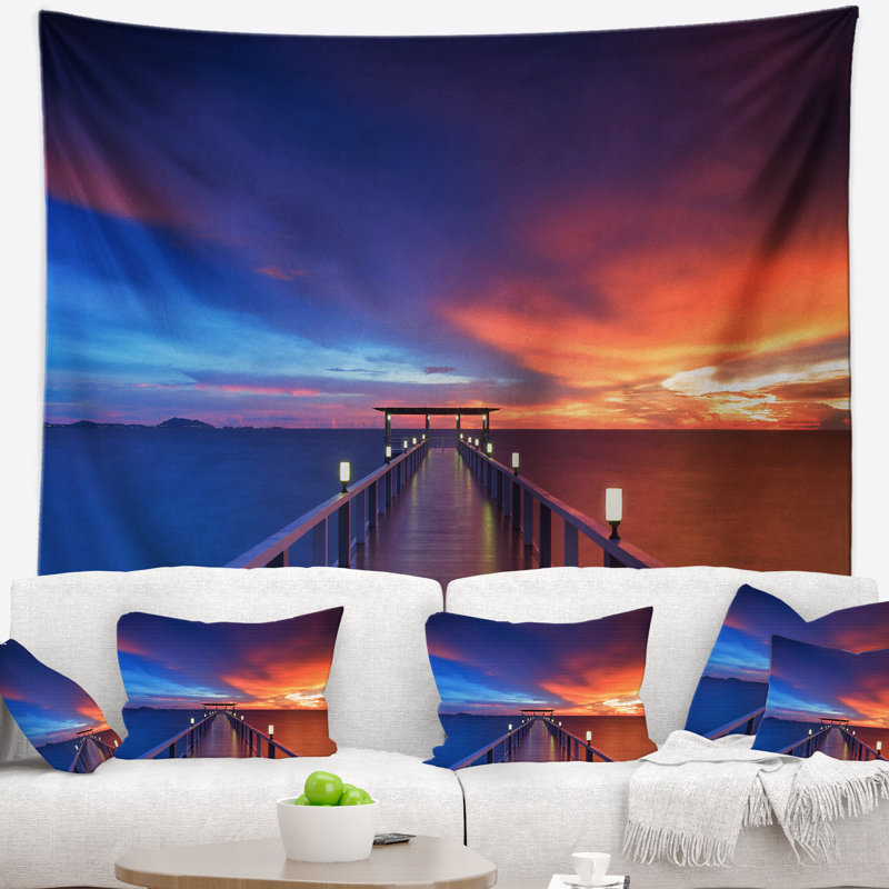 Photographie tapisserie en bois Seascape, H 32 po x l 39 po