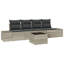 294cm Wide Patio Sofa with Cushions