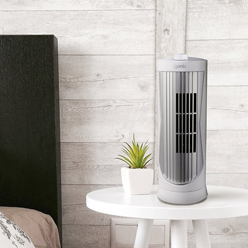 Igenix 12 Inch Mini Tower Fan Black, White