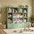 49.4" W Kids Bookcase with 4 Removable Drawers, Cube Organizer-1598410801