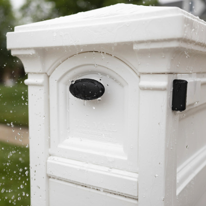 Atherton Reserve White Lockable Plastic Storage Mailbox