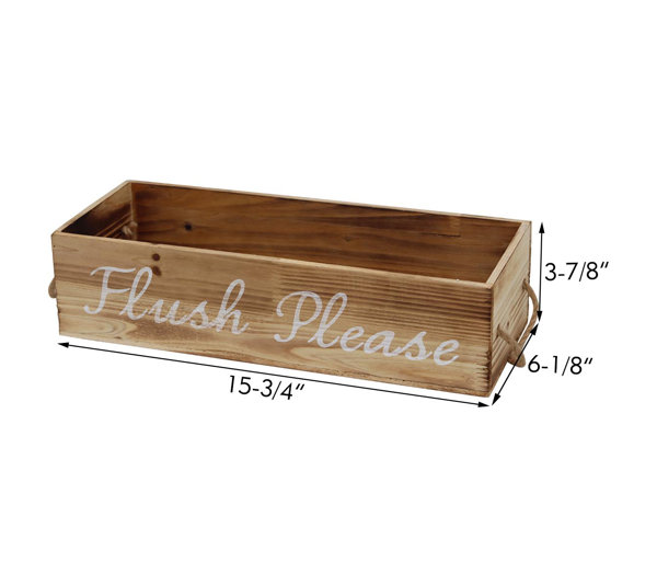 Sand & Stable Bathroom Wooden Crate Organizer