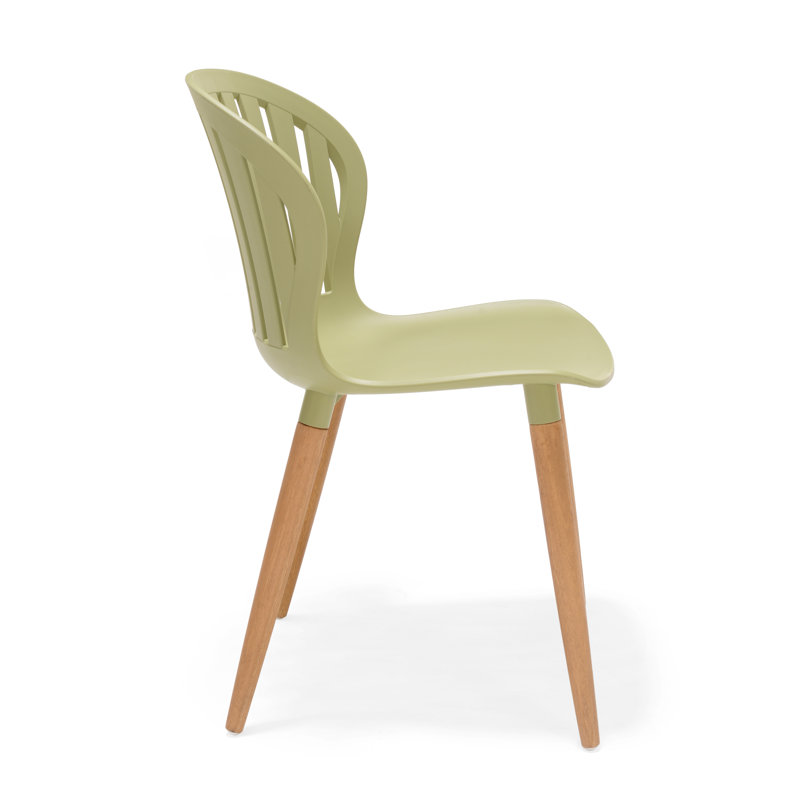 Outdoor Dining Side Chair, Green