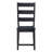 Black 5-Piece Rectangular Trestle Dining Table Set