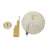 Modern 1-light Crystal Globe Pendant Light