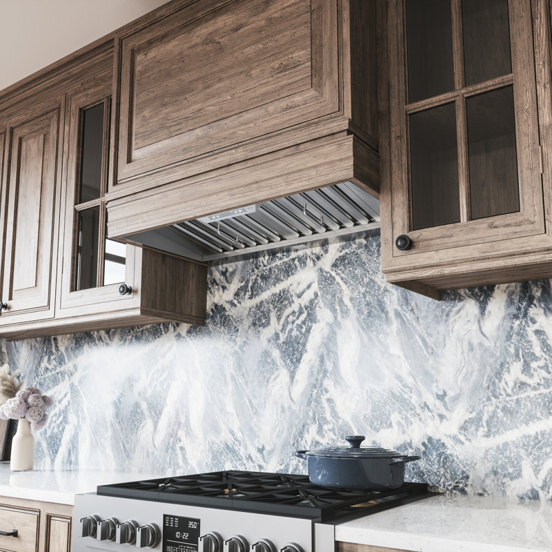 Hotte encastrable avec lumière DEL en acier inoxydable Zephyr Monsoon Connect 42 po 700 CFM
