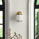 Turner Single Light Steel Dimmable Armed Sconce