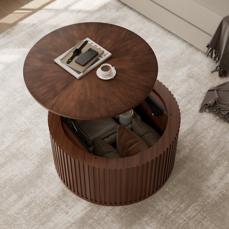 Table basse Anival, Bois naturel