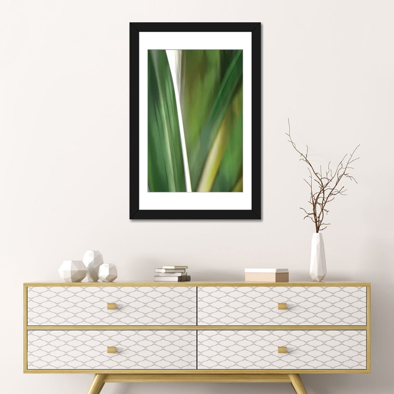 «Organic IV», impression sur toile, Papier d'art encadré noir, Blanc, H 24 po x l 16 po x P 1 po