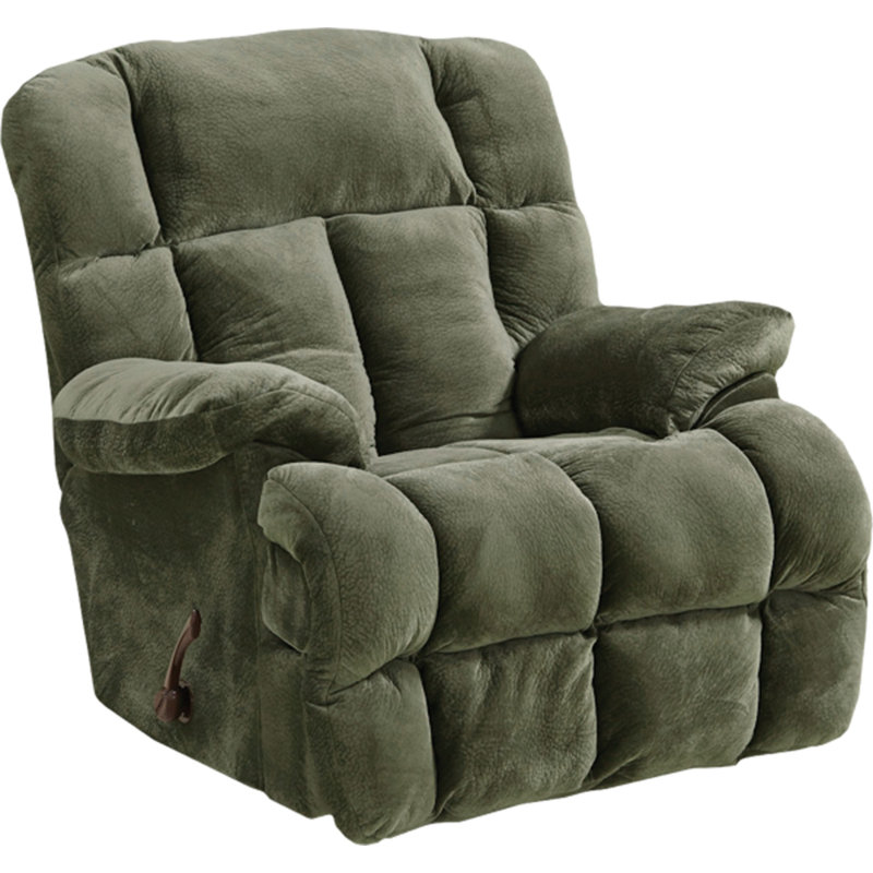 Otley Upholstered Recliner, Green Polyester Blend
