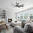 Brixham 52 Inch Large Ceiling Fan With Dimmable Led Light 8 Abs Blades Smart Remote Control Reversible Dc Motor For Living Room-114230742