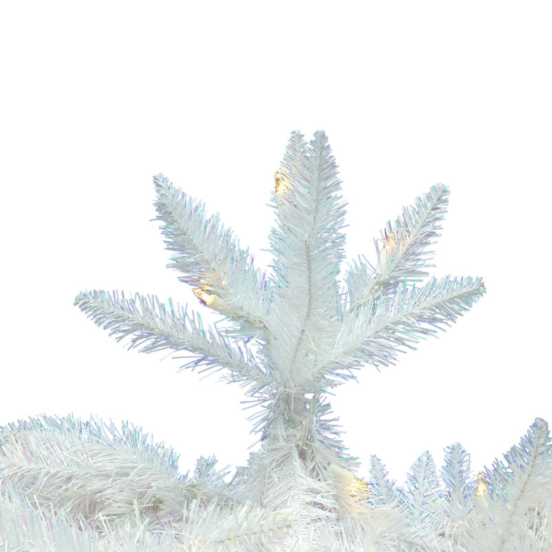 Sparkle White Spruce Pencil Artificial Christmas Tree, ClearDura-Lit® Incandescent, 6.5' H