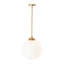 Luminaire suspendu simple en verre givré 1 lumière Minimalist