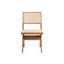 Ensemble de 2 chaises d'appoint avec une finition naturelle - Décorez votre espace extérieur. Deux chaises pour se détendre.