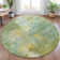 Machine Washable Indoor/Outdoor Xhevrie Sage Rug