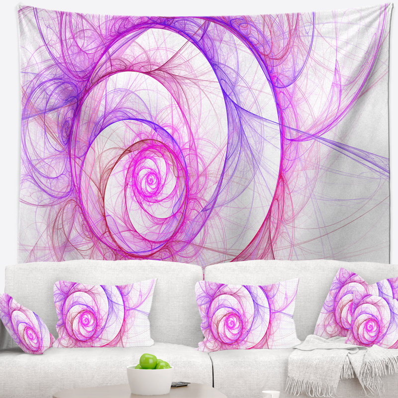 Tapisserie florale, H 78 po x l 92 po