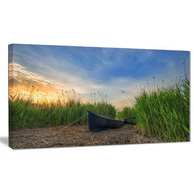 " Old Fisher Boat Near Lake "