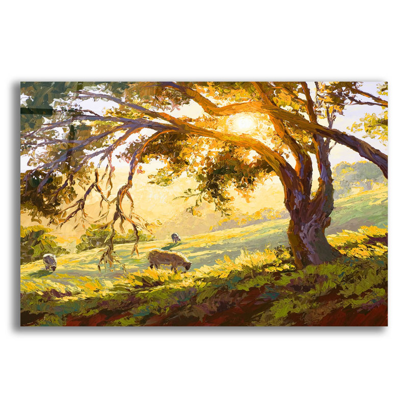  «Restful Radiance» par Erin Dertner, art mural en verre acrylique, 24 po x 16 po, H 16 po x l 24 po