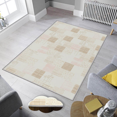 Luxurious 3D Printed Area Carpet, 5.9 x 9.2 Feet | 1% Polyester, .3 in Pile Height, 65 g/m² | Antibacterial & Non-Slip Underside, Machine Washable for Easy Care | Perfect for Living Room, Bedroom, or Office Décor