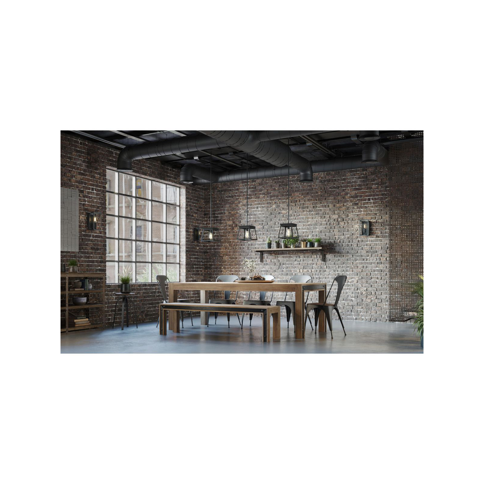 Soleil Single Light Dimmable Pendant, Matte Black