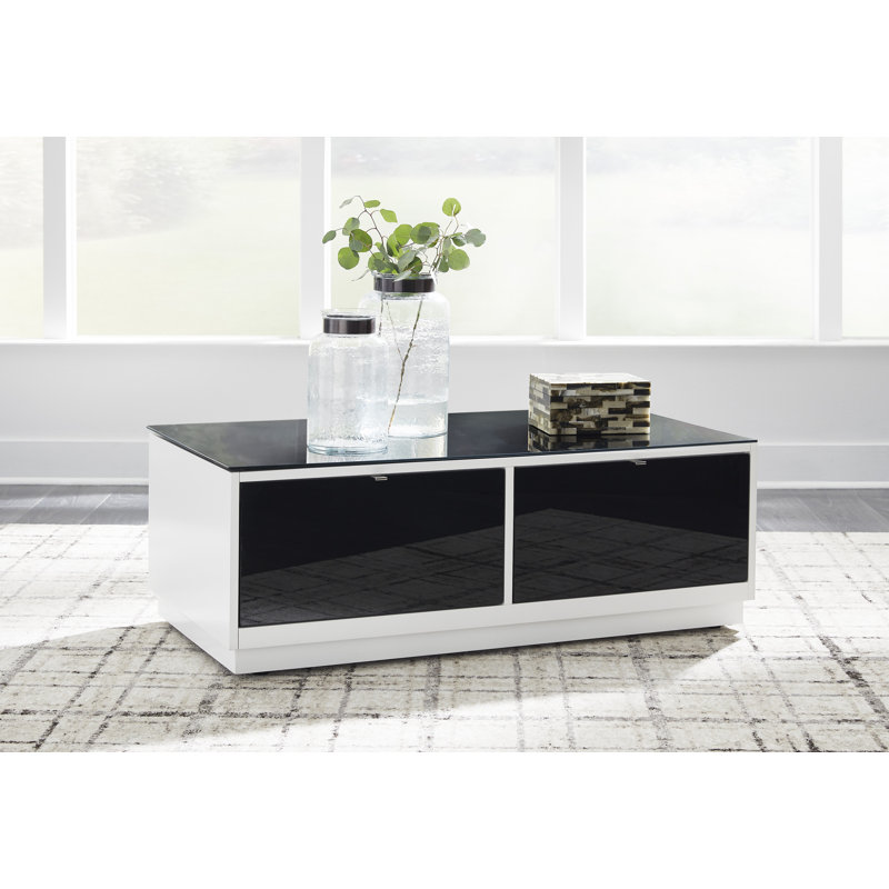 Bolette Glass Top Single Coffee Table