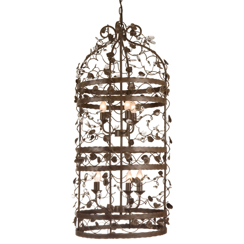 Clemmer 6 - Light Lantern Pendant, Rusty