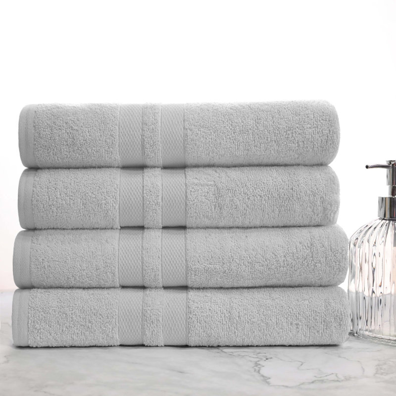 Blue Nile Mills Midweight Bath Towel, Silver
