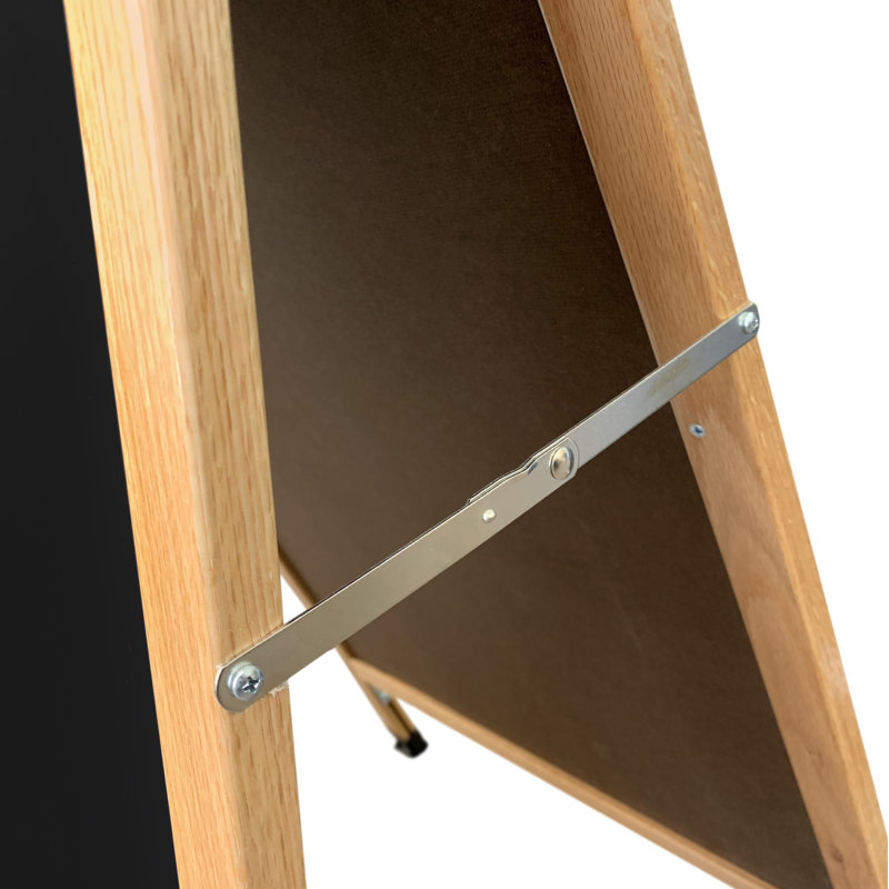 Tableau noir en position libre A-Frame Sidewalk, H 3 pi 6 po x l 1 pi 6 po, Vernis transparent