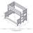 Fireside Lodge Barnwood Bunk Bed - Double/Single - Ladder Left-667682932