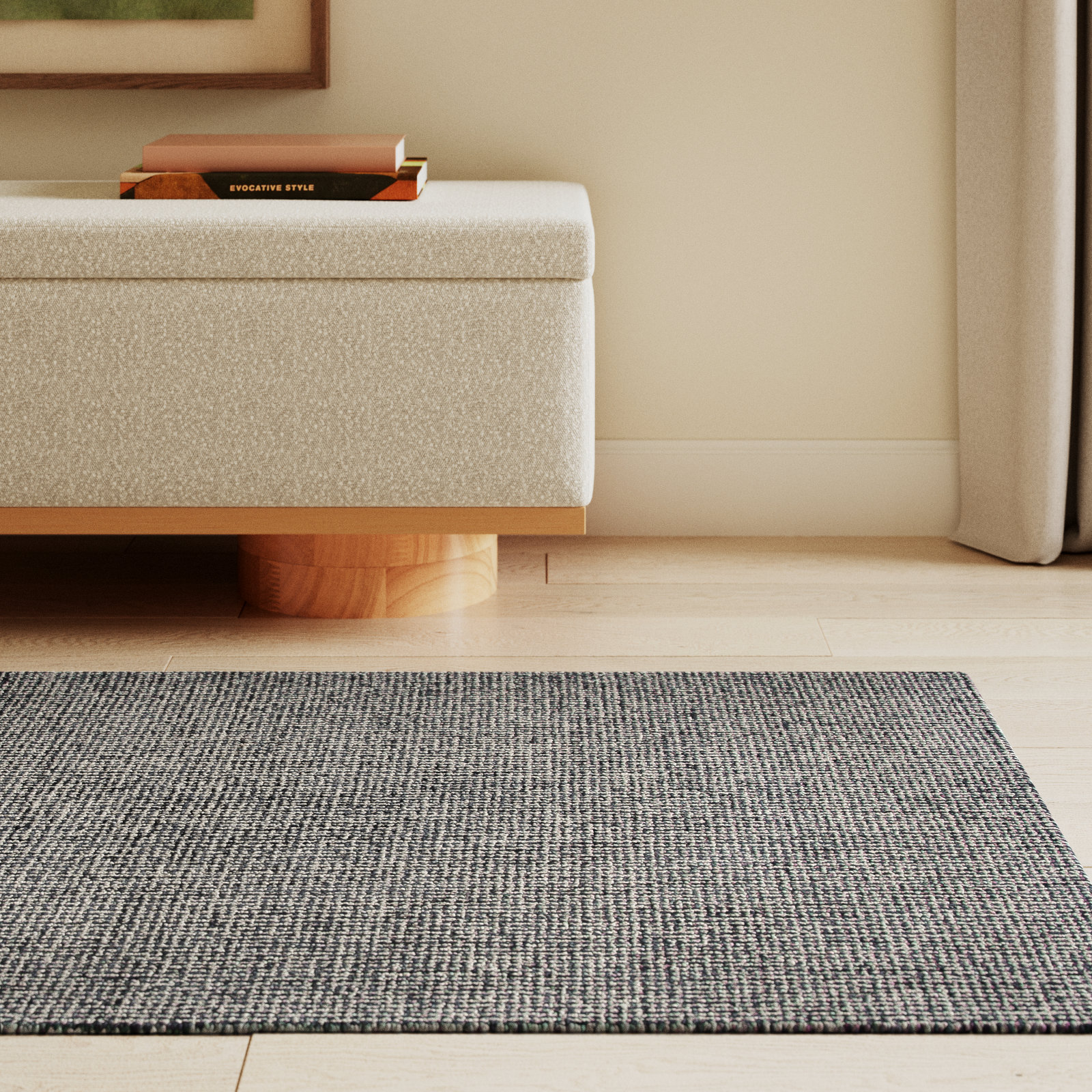 Britley Hand-Tufted Geometric Wool Rug, Rectangle 3' x 5'