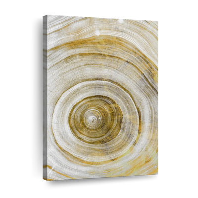 «Tree Rings», impression géométrique abstraite sur toile