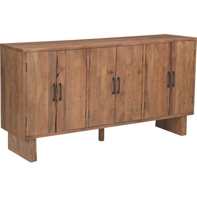 6-door Live Edge Solid Wood Sideboard