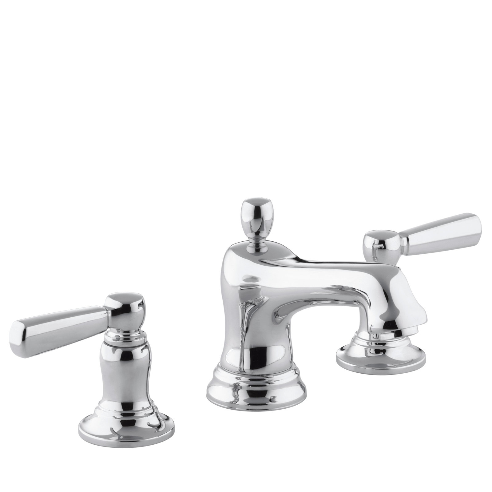 Bancroft Widespread Bathroom Faucet with Drain, Polished Chrome